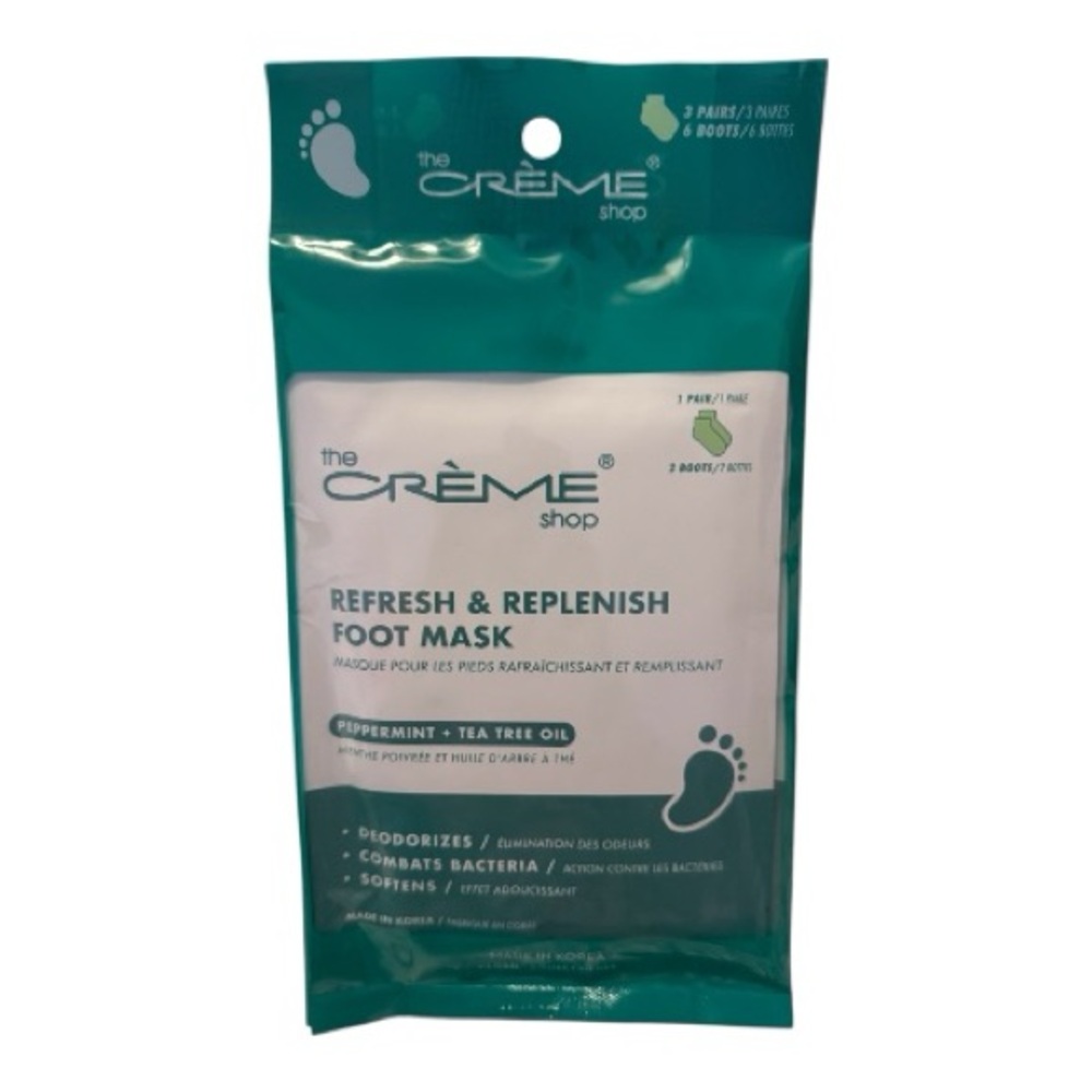 The Crème Shop Refresh and Replenish Foot Mask